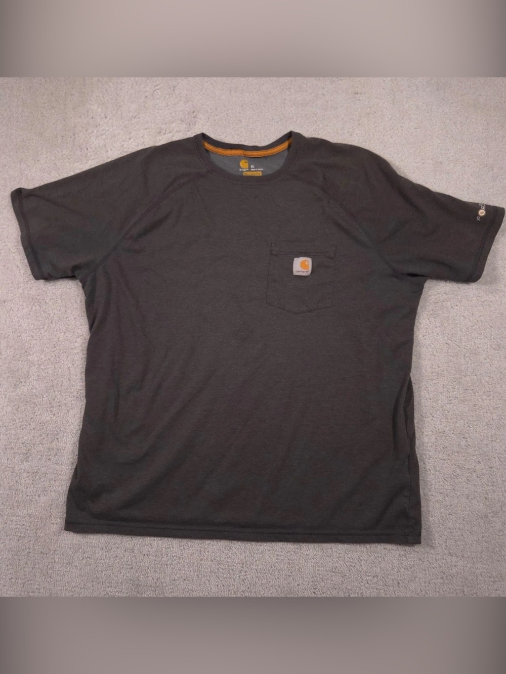 Carhartt Force short-sleeve pocket t-shirt, small logo on chest, black, size 3XL